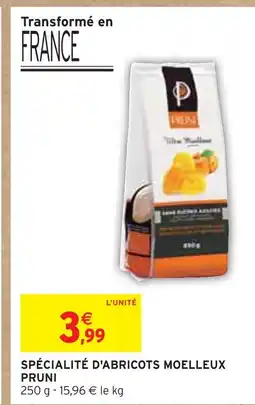 Intermarché Pruni Spécialité d'abricots moelleux offre