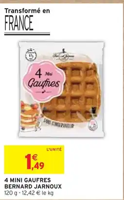 Intermarché BERNARD JARNOUX 4 mini gaufres offre