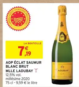 Intermarché MLLE LADUBAY Aop éclat saumur blanc brut offre