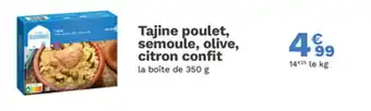 Picard Tajine poulet semoule olive citron confit offre