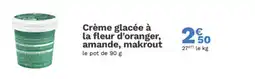 Picard Crème glacée à la fleur d'oranger amande makrout offre
