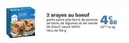 Picard 2 arayes au boeuf offre