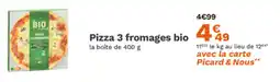 Picard Pizza 3 fromages bio offre