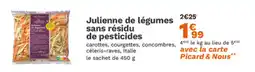Picard Julienne de légumes sans résidu de pesticides offre