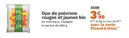 Picard Duo de poivrons rouges et jaunes bio offre
