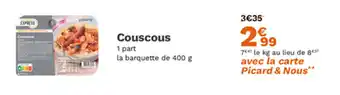 Picard Couscous offre