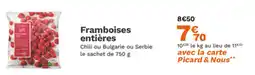 Picard Framboises entières offre