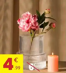Stokomani Vase en verre strié offre
