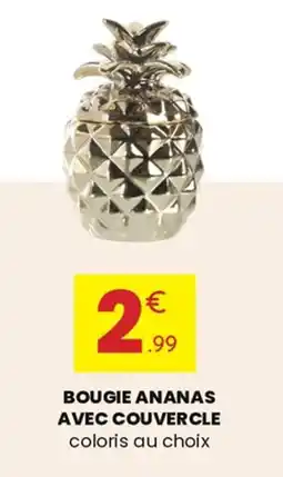 Stokomani Bougie ananas avec couvercle offre