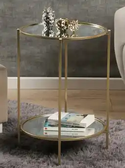 Stokomani Table d'appoint plateau en verre offre