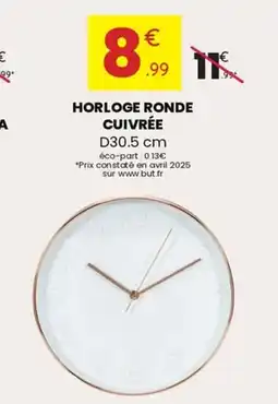 Stokomani Horloge ronde cuivrée offre