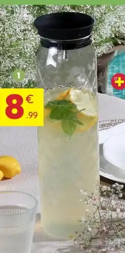 Stokomani Carafe en verre avec bouchon offre