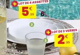 Stokomani 4 assiettes à dessert forme fleur céramique offre