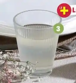Stokomani 3 verres striés transparents offre