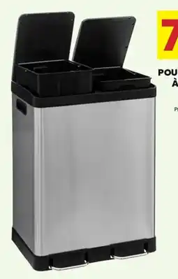 Stokomani Poubelle tri sélectif à pédales 5five offre