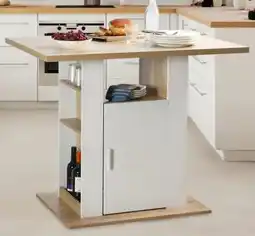Stokomani Ilot de cuisine effet bois 5five offre