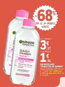 E.Leclerc Express Eau micellaire skinactive de garnier offre