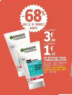 E.Leclerc Express Gel nettoyant visage garnier pure active offre