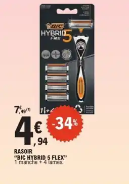 E.Leclerc Express Rasoir bic hybrid 5 flex offre