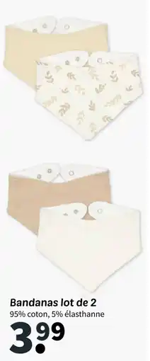 Wibra Bandanas lot de 2 offre