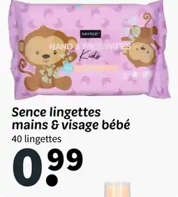 Wibra Sence lingettes mains & visage bébé offre