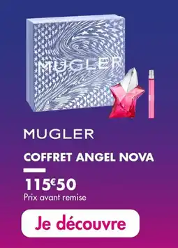 Une heure pour soi Mugler coffret angel nova offre