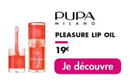 Une heure pour soi PUPA MILANO Pleasure lip oil offre