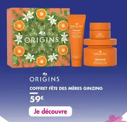 Une heure pour soi ORIGINS Coffret fête des mères ginzing offre