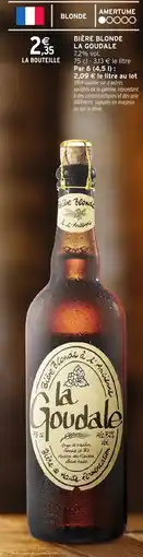 Intermarché Express Bière blonde la goudale offre