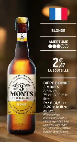 Intermarché Express Bière blonde 3 monts offre