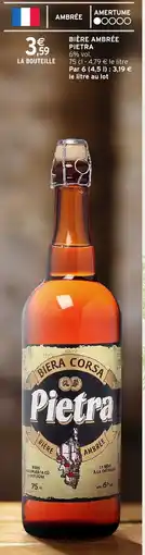 Intermarché Express Bière ambrée pietra offre