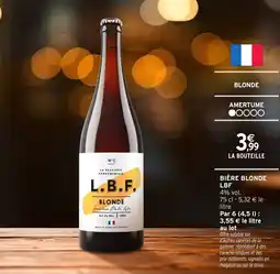 Intermarché Express Bière blonde lbf offre