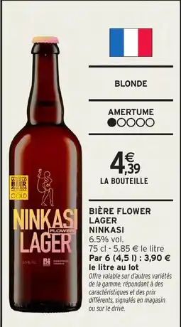 Intermarché Express Bière flower lager ninkasi offre