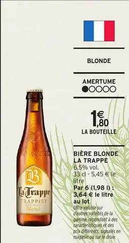 Intermarché Express Bière blonde la trappe offre