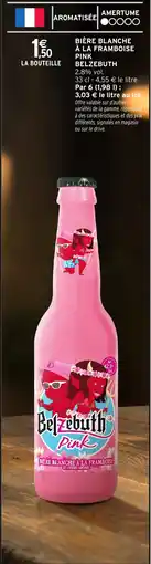 Intermarché Express BiÚre blanche à la framboise pink belzebuth offre