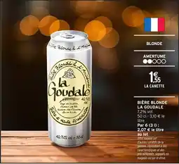 Intermarché Express Bière blonde la goudale offre