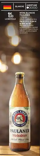 Intermarché Express Bière blanche paulaner offre