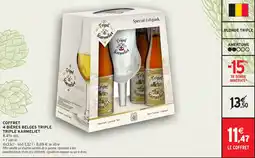 Intermarché Express Coffret 4 biÚres belges triple triple karmeliet offre
