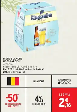 Intermarché Express Bière blanche hoegaarden offre