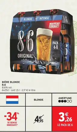 Intermarché Express Bière blonde 8.6 offre