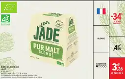 Intermarché Express Bière blonde bio jade offre