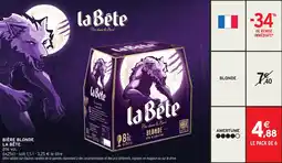Intermarché Express Bière blonde la bête offre