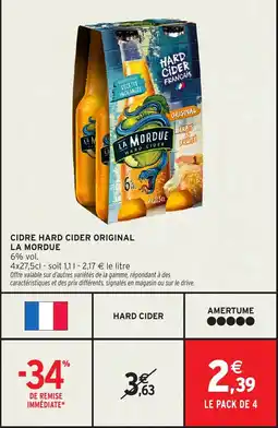 Intermarché Express Cidre hard cider original la mordue offre