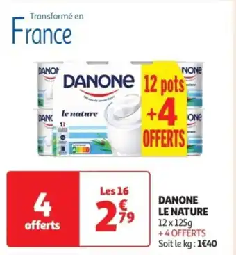 Auchan Supermarché Danone le nature offre