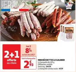 Auchan Supermarché Mini bûchettes le galibier offre