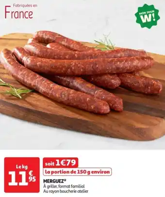 Auchan Supermarché Merguez offre