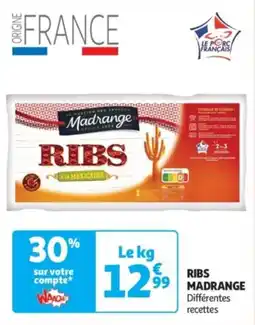 Auchan Supermarché Ribs madrange offre