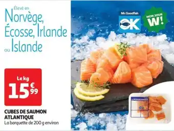 Auchan Supermarché Cubes de saumon atlantique offre