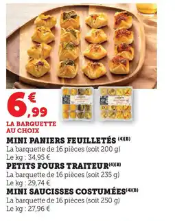 U Express Mini paniers feuilletés offre