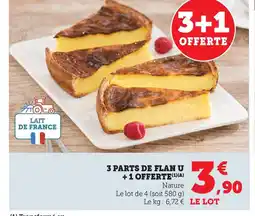 3 parts de flan u